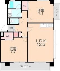 ウイステリア南桜塚の物件間取画像